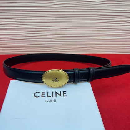 Celine 2026 Teen Triophe Belt 2.5cm Leather