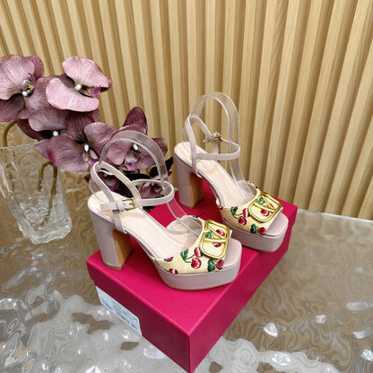 VT 2025 High Heels Sandals 110mm Nude Calfskin 286487