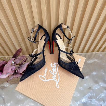 Christian Louboutin 2026 Travalata 85MM Tutulle Pumps Mesh Satin 698234