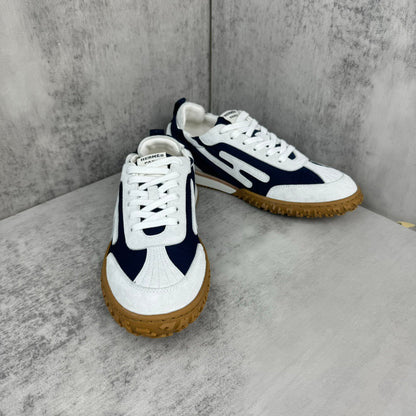 HM Men's Jet Sneaker White Blue Suede 656858