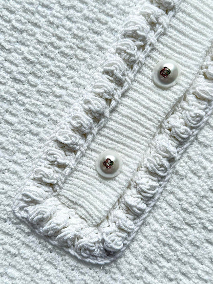 CC 25 Pearl Mesh Top White Wool 237299