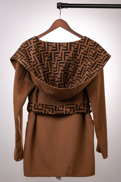 Fendi 25 Jacket Brown Jacquard 0007