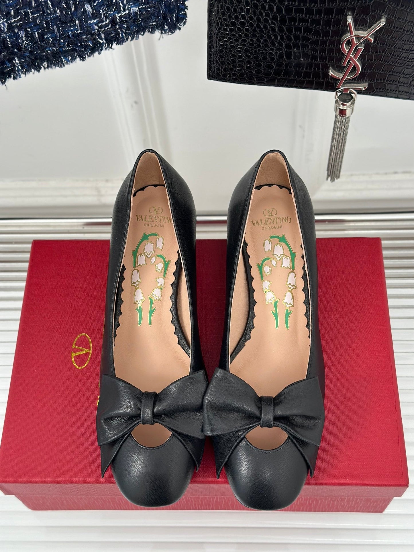 Bowow Pumps In Kidskin 40mm Black Lambskin  989188