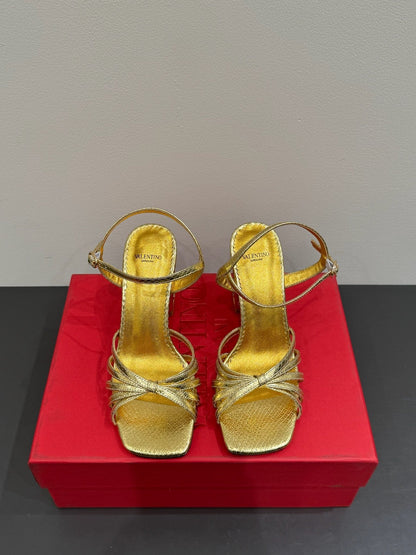 VT 25 Jewel Sandals Gold Cowhide