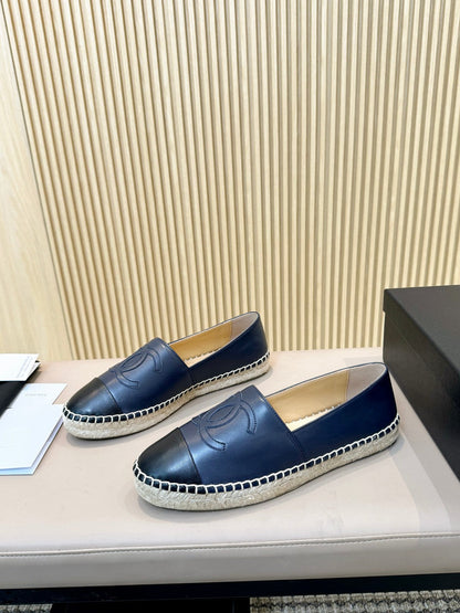 cc espadrilles dark blue black caflskin