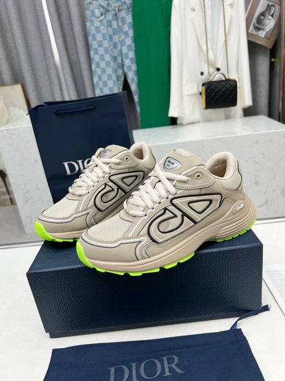 CD B30 SNEAKER KHAKI MESH FABRIC