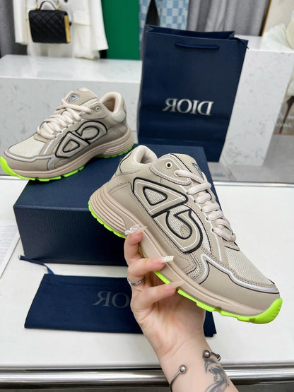 CD B30 SNEAKER KHAKI MESH FABRIC