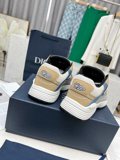 CD B30 SNEAKER WHITE AND FLAX MESH FABRIC