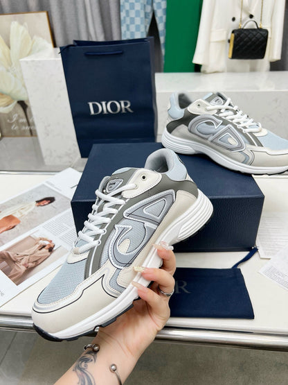 CD B30 SNEAKER GRAY AND CREAM MESH FABRIC