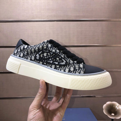 CD B33 SNEAKERS DENIM AND CREAMY WHITE JACQUARD