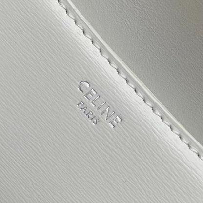 Celine 2026 Lola Bag 28cm White Calfskin 283621