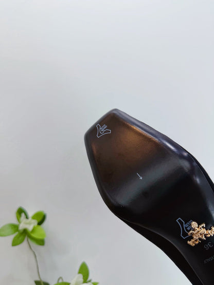 PRA 26SS High Heel Pump 85 Black Suede 592367