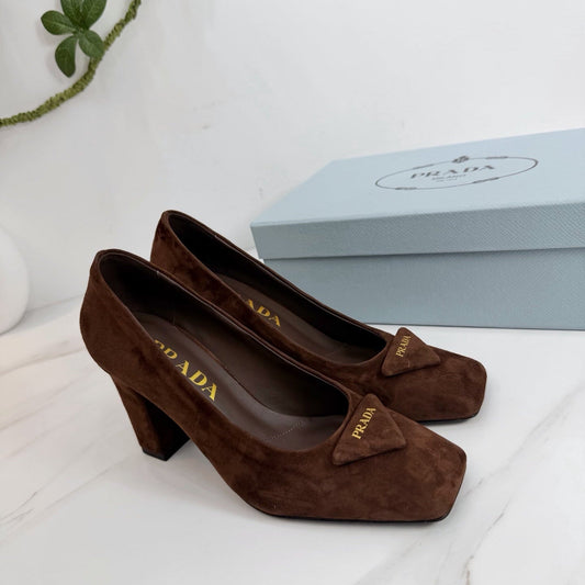 PRA 26SS High Heel Pump 85 Brown Suede 592369