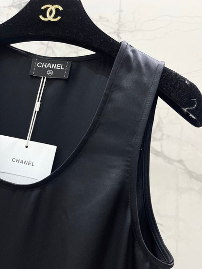 Chanel 2026 Ruffled Acetate Sleeveless Vest Acetate 454297