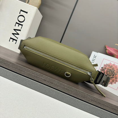Loewe 2025 Convertible Sling Olive Green Calfskin 274660