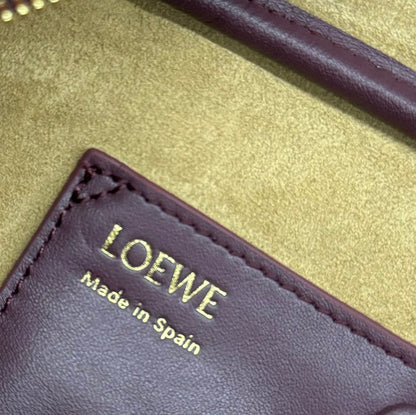 Loewe Mini Bowling Bag 23 Burgundy Calfskin 280618