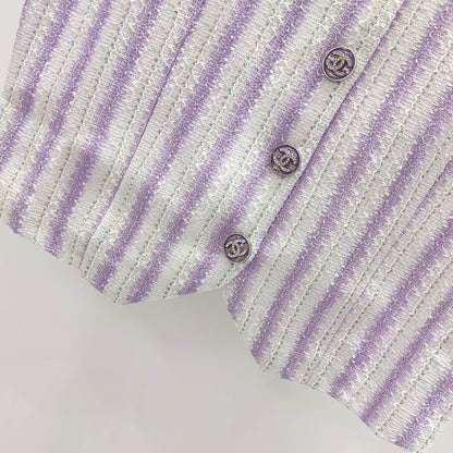 CC Refreshing Vest Purple White Polyester 215765
