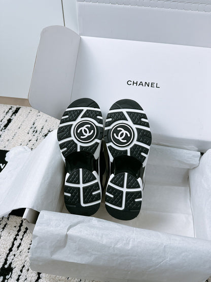 CC Sneaker 35mm In Black Mix White Soft Cowhide 144704