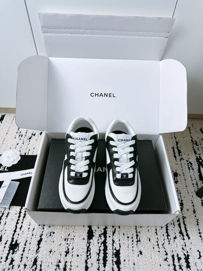 CC Sneaker 35mm In White Mix Black Soft Cowhide 144706