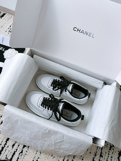CC Sneaker In White Canvas Fabric 144501