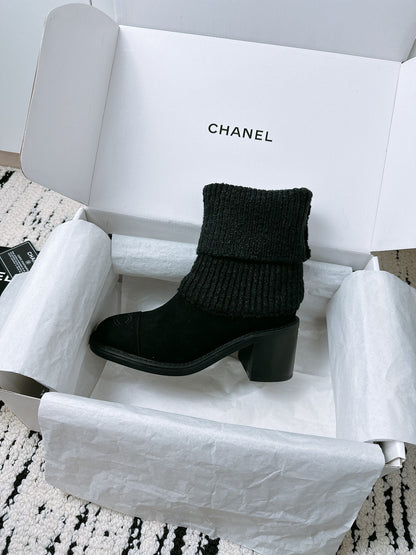 CC Ankle Boots 70MM In Black Suede 144562