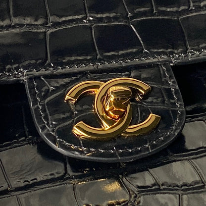 Chanel 2026 Crocodile Embossed Maxi Bag 39cm Calfskin