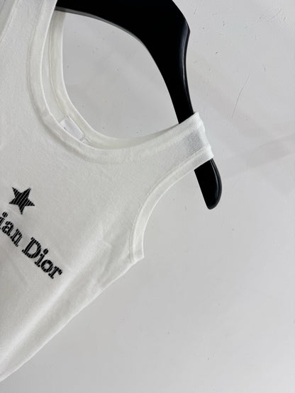 Dior 2026 Letter Star Slim Fit Knit Vest Wool 516712