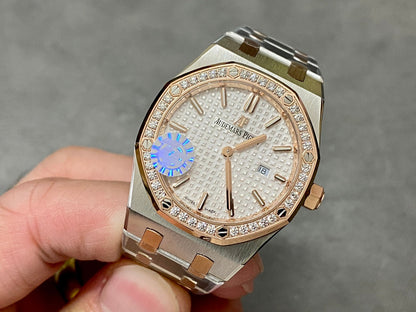 Audemars Piguet Royal Oak Lady 33mm Two-tone Grey Dial