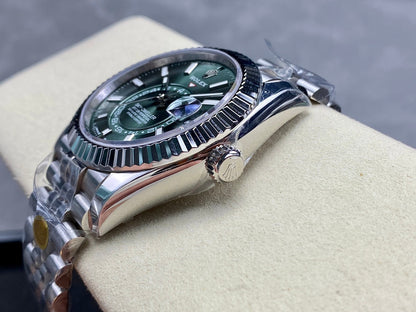 Rolex Sky-Dweller 42mm Stainless Steel Green Dial