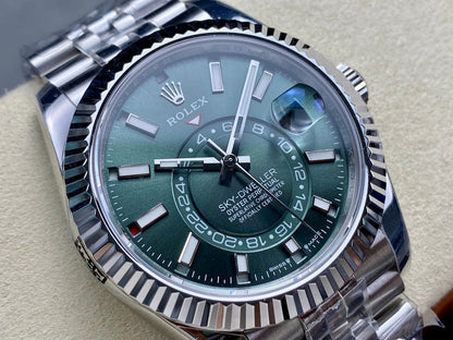 Rolex Sky-Dweller 42mm Stainless Steel Green Dial
