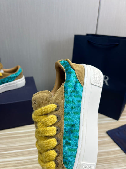 CD B33 SNEAKER FLAX SUEDE AND FABRIC