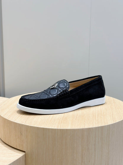 CD GRANVILLE BASIC LOAFER BLACK EMBOSSED CALFSKIN