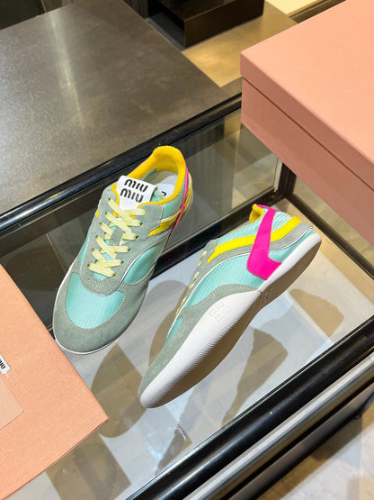 MIU x NB 26ss Sneaker Gray Light Blue Fabric Suede 625657