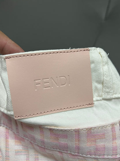 Fendi 25 Jacquard Straight Leg Pants 0018