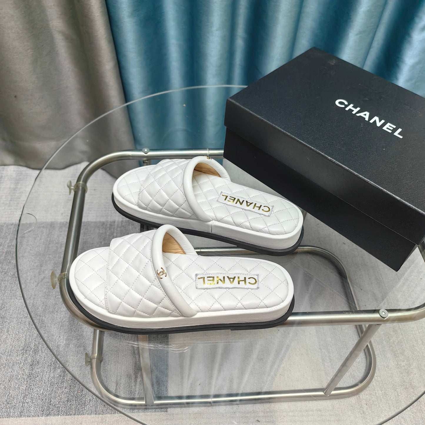 CC 25 Mule Quilted Calfskin