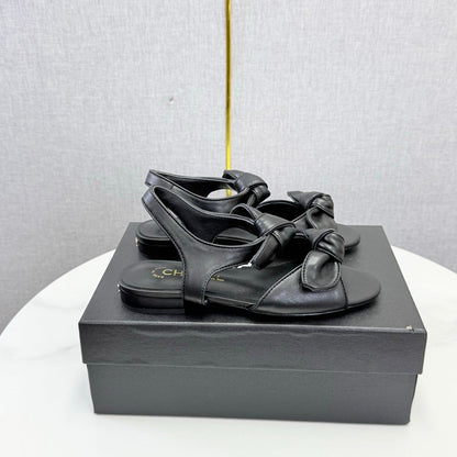 Chanel 2026 Slingback Sandals Bow Sheepskin  801644