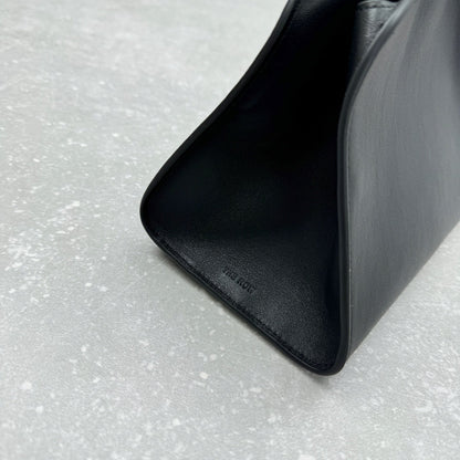 The Row 2025 Peggy Clutch 28cm Black Leather