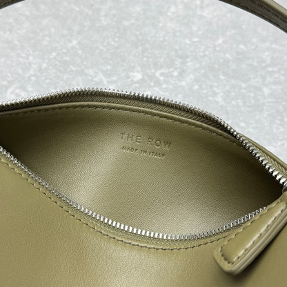 The Row 2025 Round 90's Bag Green Leather
