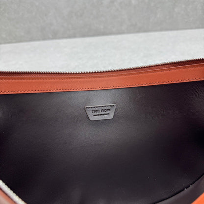 The Row 2025 Jouve Bag 34cm Brownish-red Calfskin