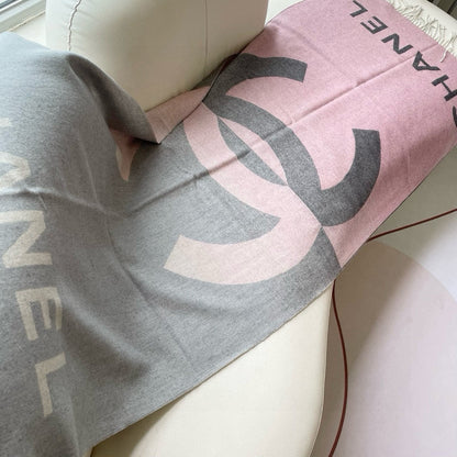 CC Scarf 200 CM In Light Grey Mix Pink Cashmere 422834