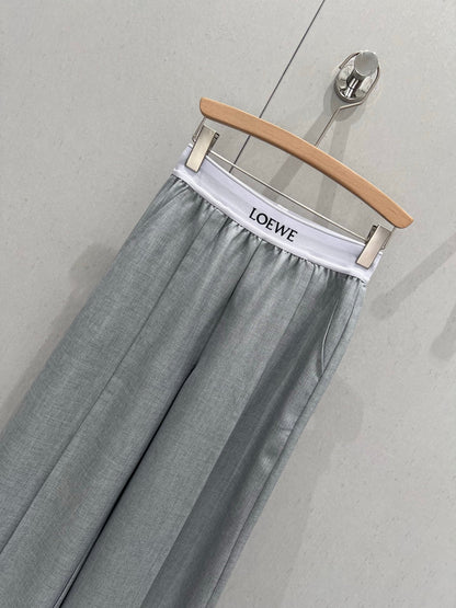 Loewe 25 Print Ribbed Waist Trousers Cotton