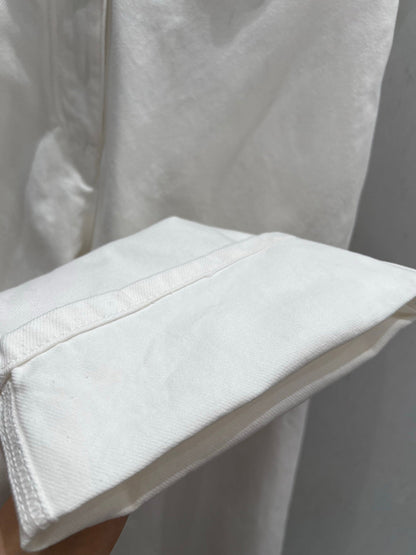 CC 25 Logo Jeans White Cotton