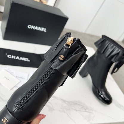 CC 25 latest low-top boots  black sheepskin 459455