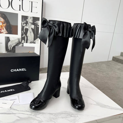 CC 25 high boots black sheepskin 459458