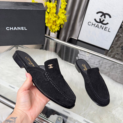 CC 26 Mule Black Suede Calfskin 3608718