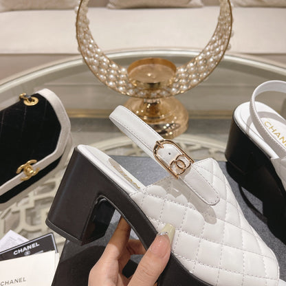 platform sandal 85 white quilted calfskin