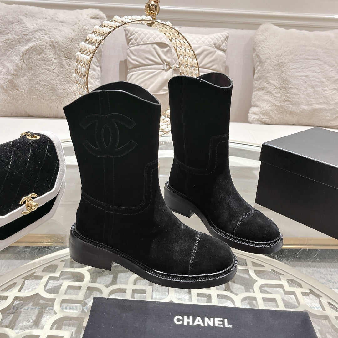CC Ankle Boots 40mm Black Suede