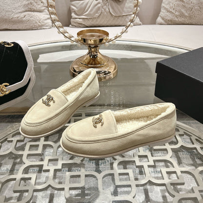 CC 25A Loafer Light Beige Sherpa Suede