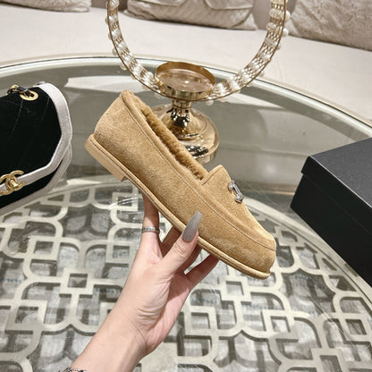 CC 25A Loafer Beige Sherpa Suede