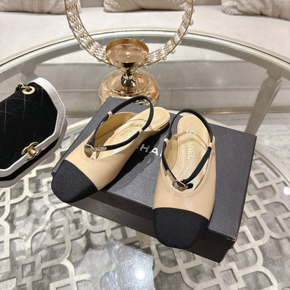 CC 26s Mary Jane Beige Black Sheepskin 627038